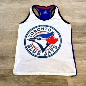 🛍️ 2/$12
TORONTO BLUE JAYS baseball women’s tback  tank top. Size small (4-6).